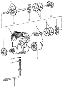 Drive Line A Diagram and Parts List for 1860 800000-821059-140661100-141661100 Cub Cadet Lawn Tractor